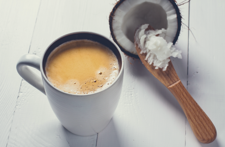 Putting coconut to your cofffee