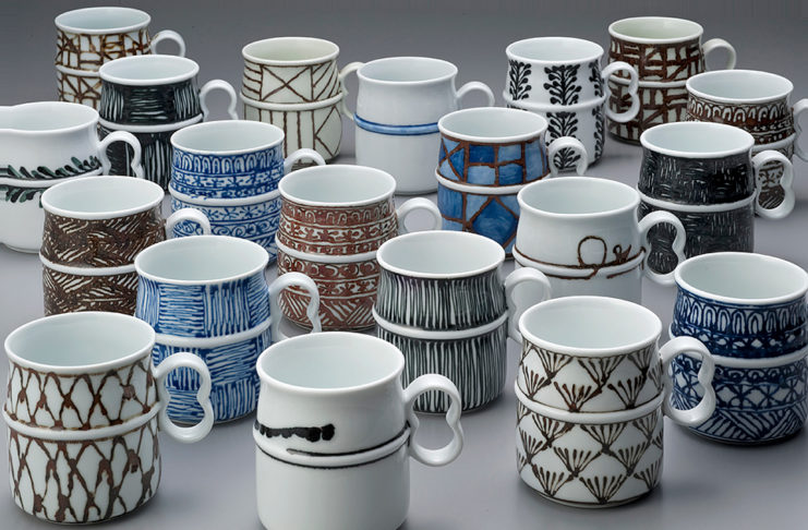 Different types of coffee mugs.