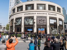 The largest Starbucks Reserve Roastery in Shanghai China