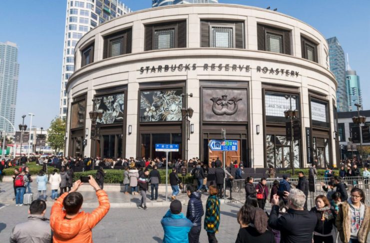 The largest Starbucks Reserve Roastery in Shanghai China