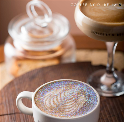 The glitter coffee by Di Bella
