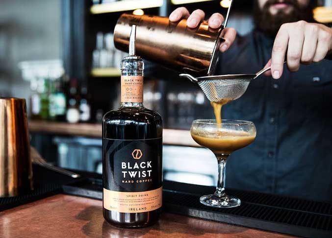 Black twist the coffee for millennial