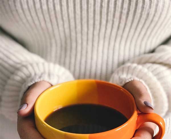 Large morning cup of coffee
