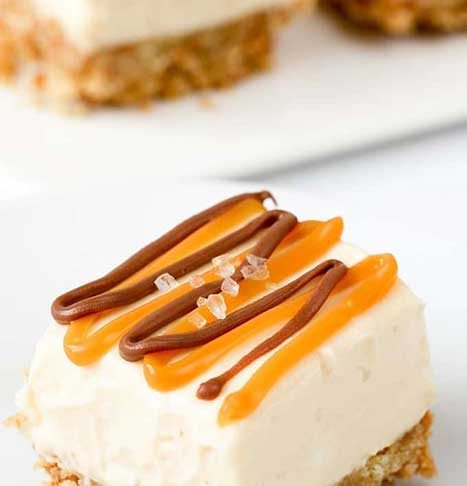 No-bake salted caramel cheesecake recipe