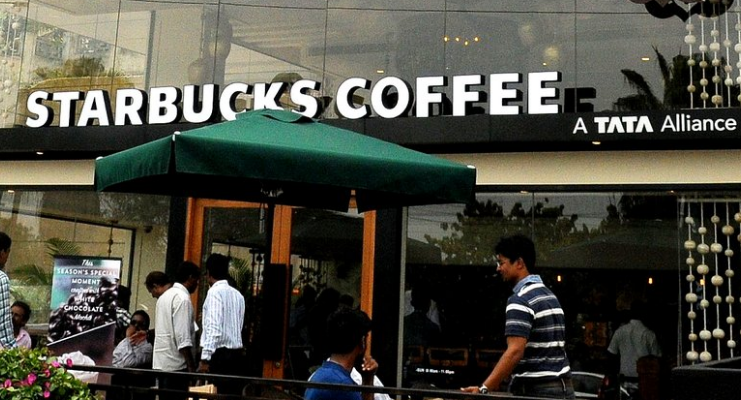 Outside Tata Starbucks India