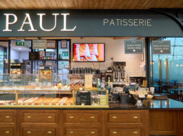 Paul at Dubai International Airport. Paul is a French chain of bakery/cafe restaurants.