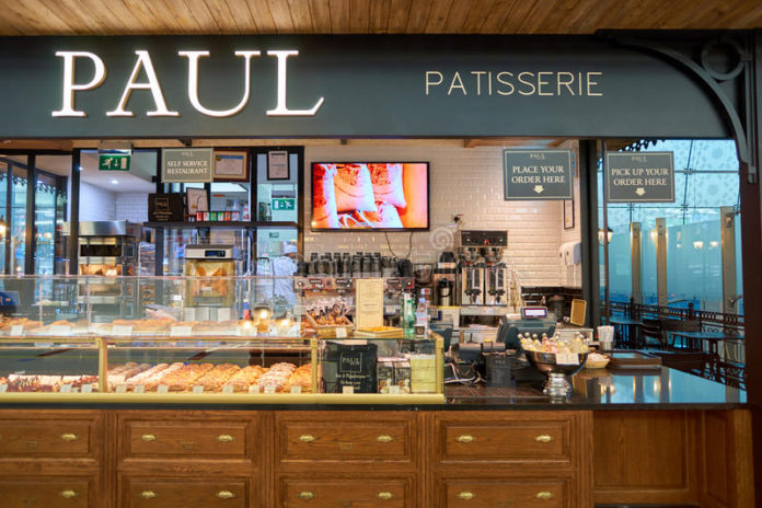 Paul at Dubai International Airport. Paul is a French chain of bakery/cafe restaurants.