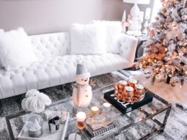 A festive design of Warm in Gold Coffee Table