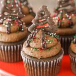 CHOCOLATE COVERED PRETZEL CUPCAKES RECIPE for 12 days of Christmas coffee