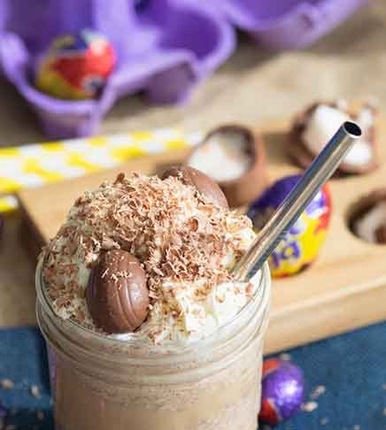 Starbucks secret menu recipe Cadbury Creme Egg Frappuccino