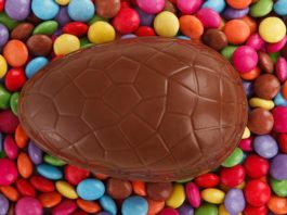 Chocolate Easter Egg Recipe with smarties