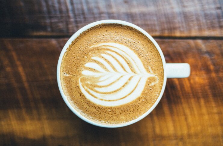 A cup of cappuccino