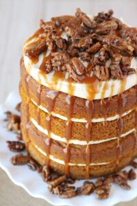 Pumpkin Salted Caramel Cake