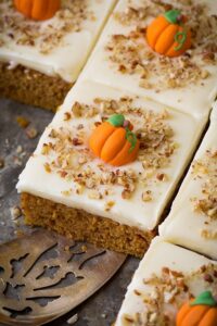 Thanksgiving Pumpkin Sheet Cake