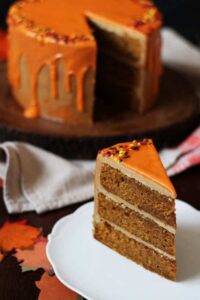 Thanksgiving Pumpkin Spice Latte Cake