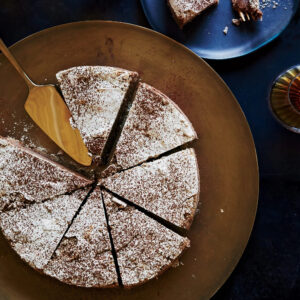 Chocolate and Coffee-Hazelnut Meringue Cake