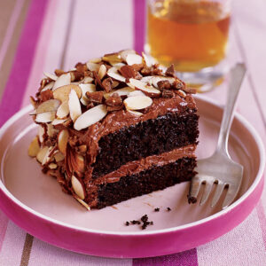 Toffee Almond Crunch Cake