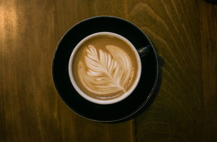 Flat white coffee