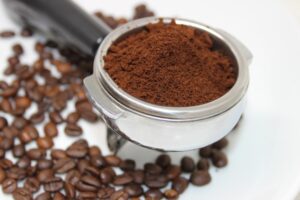 ground coffee beans