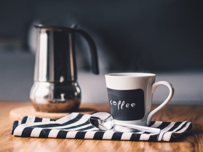 pour-over coffee setup