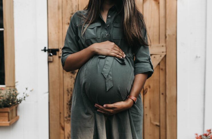 a pregnant woman