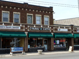 The original location Caribou Coffee