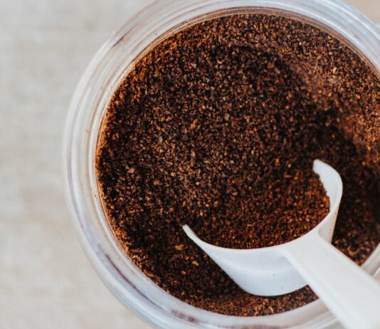 leftover coffee grounds
