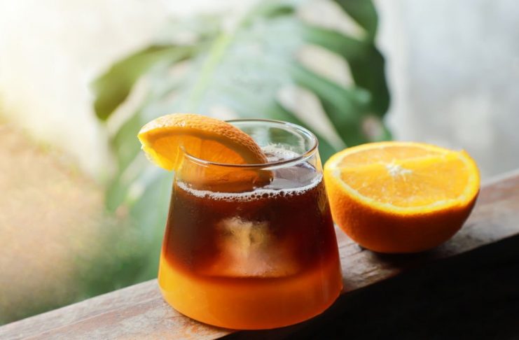 orange juice and coffee