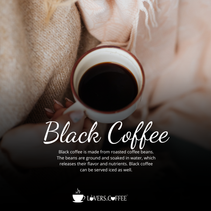 Black Minimalist Black Coffee Instagram Post