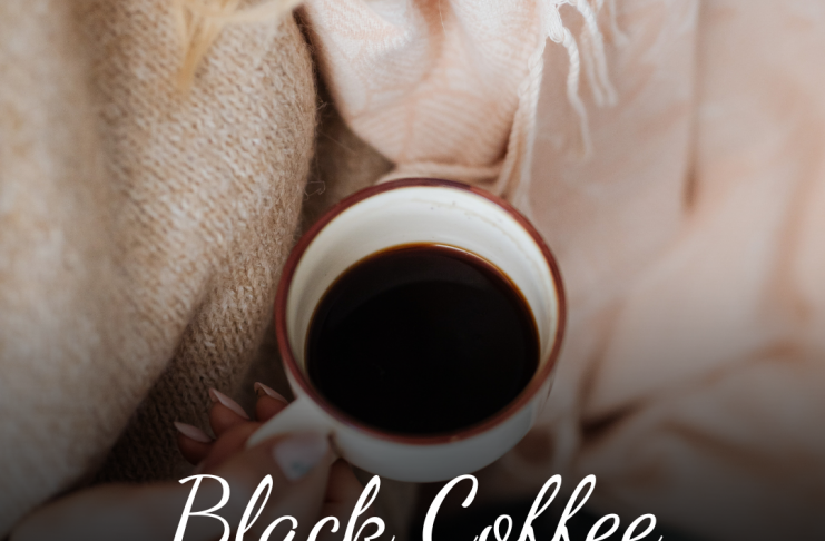 Black Minimalist Black Coffee Instagram Post