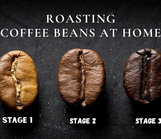roasting coffee beans