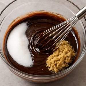step 3 double fudge brownies