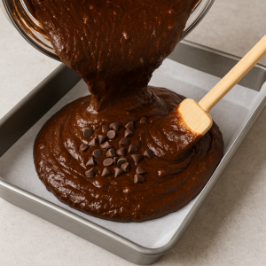 step 7 double fudge brownies