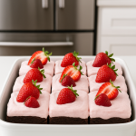 Strawberry mousse brownies recipe