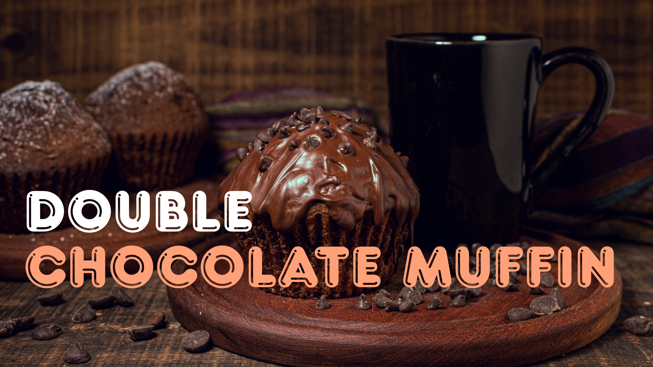 Double chocolate muffins
