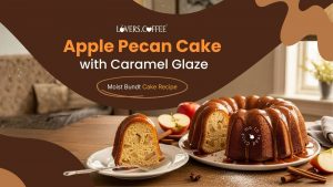 Apple Pecan Cake with Caramel glaze