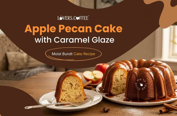 Apple Pecan Cake with Caramel glaze