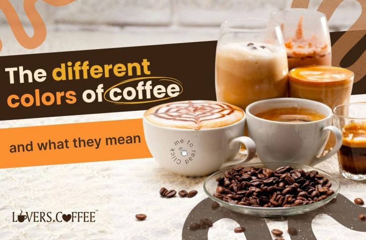different colors of coffee