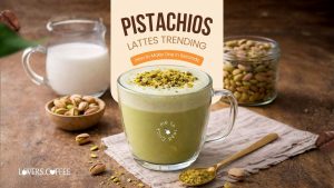 Pistachio latte trending