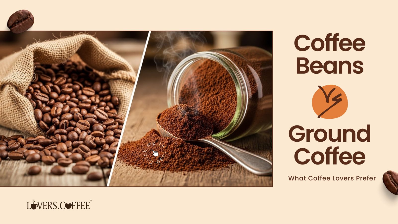 coffee beans vs ground coffee