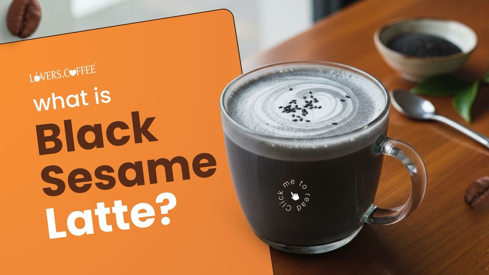 what is black sesame latte