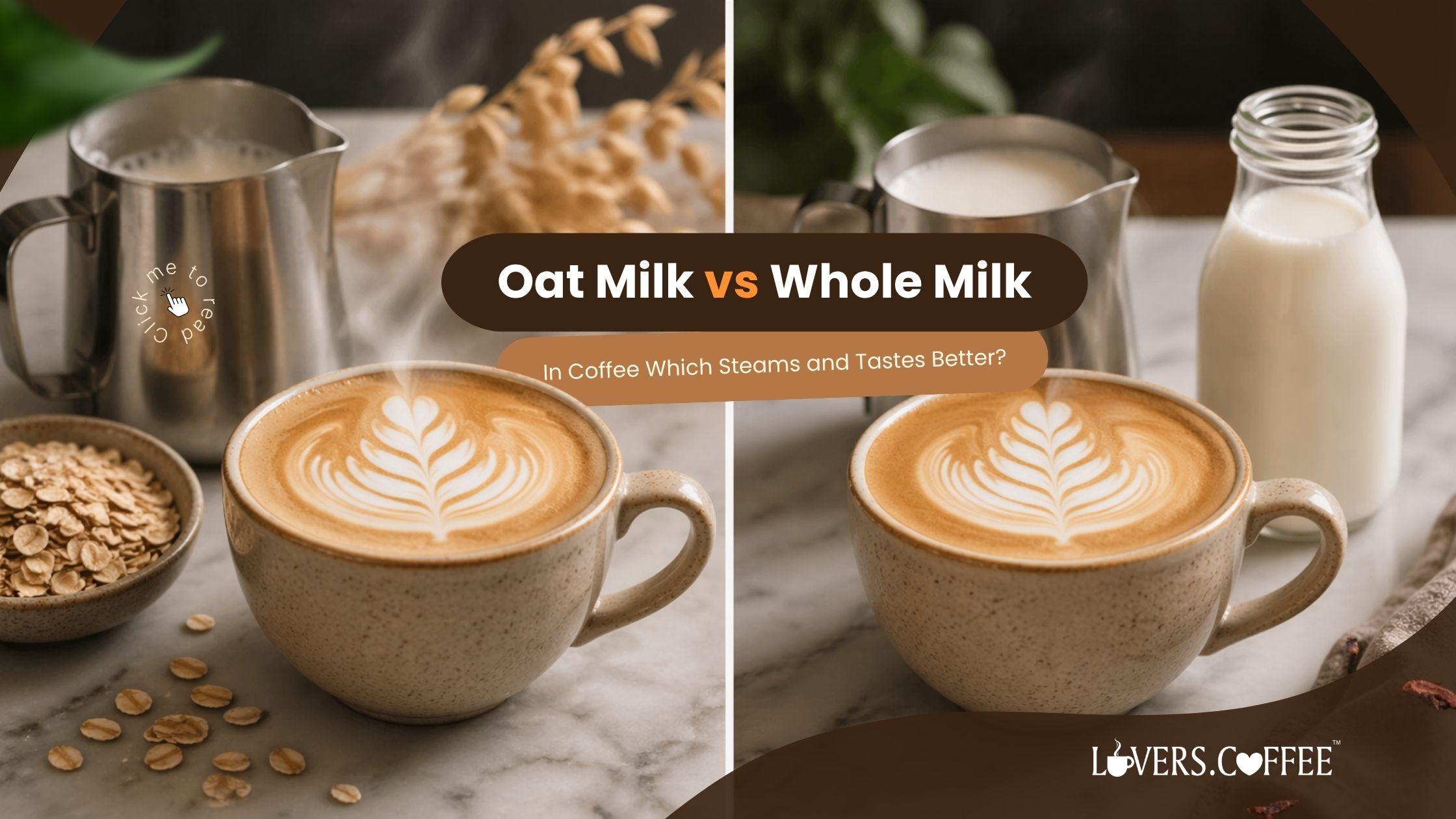 oat milk vs whole milk in coffee