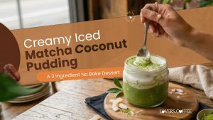 Matcha coconut pudding