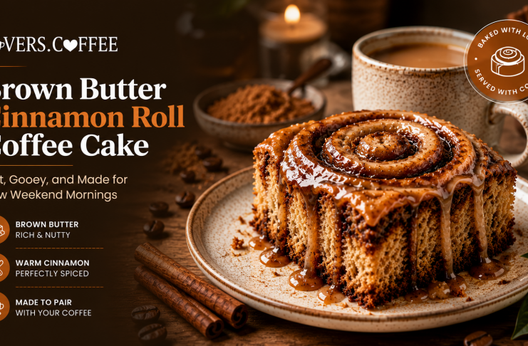 Brown butter Cinnamon roll coffee cake recipe