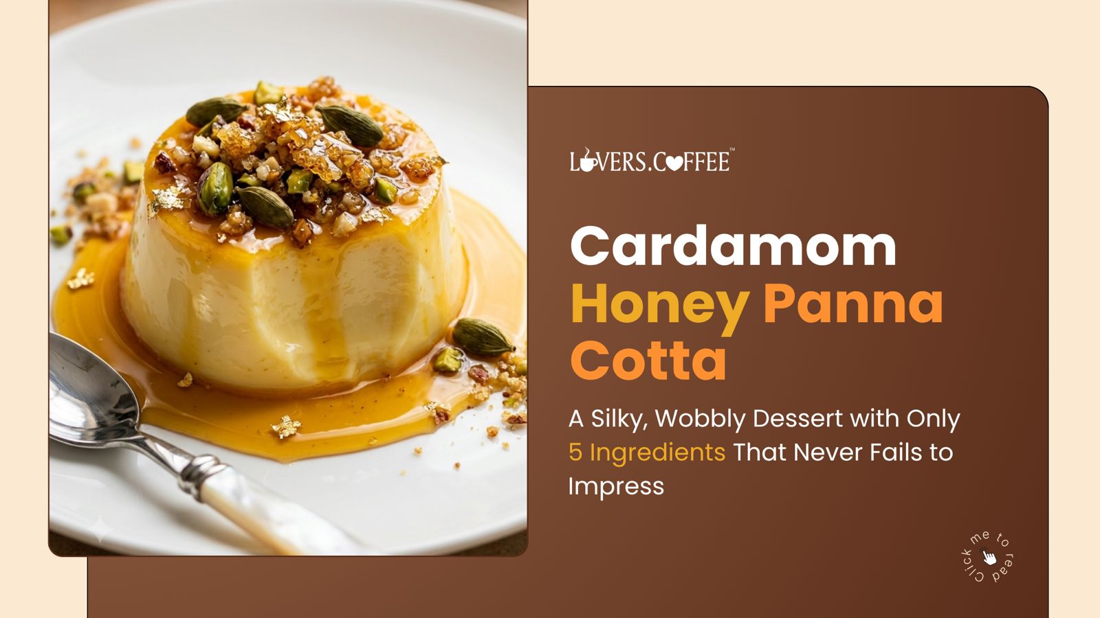 cardamom honey panna cota