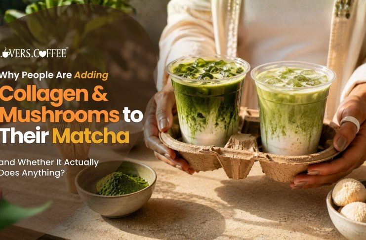 collagen and mushrooms in matcha