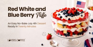 Red White and Blue Berry Trifle