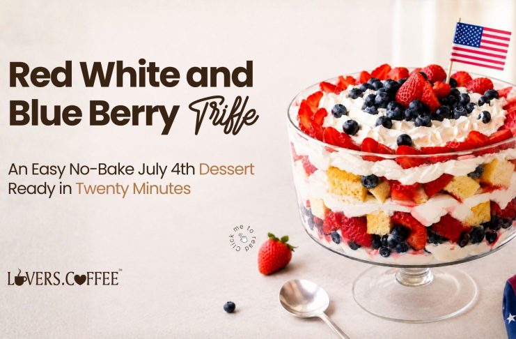 Red White and Blue Berry Trifle