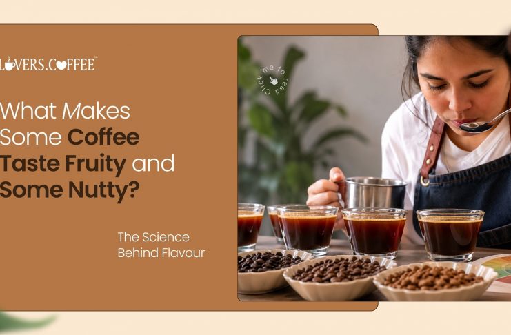 What makes some coffee taste fruity and some nutty