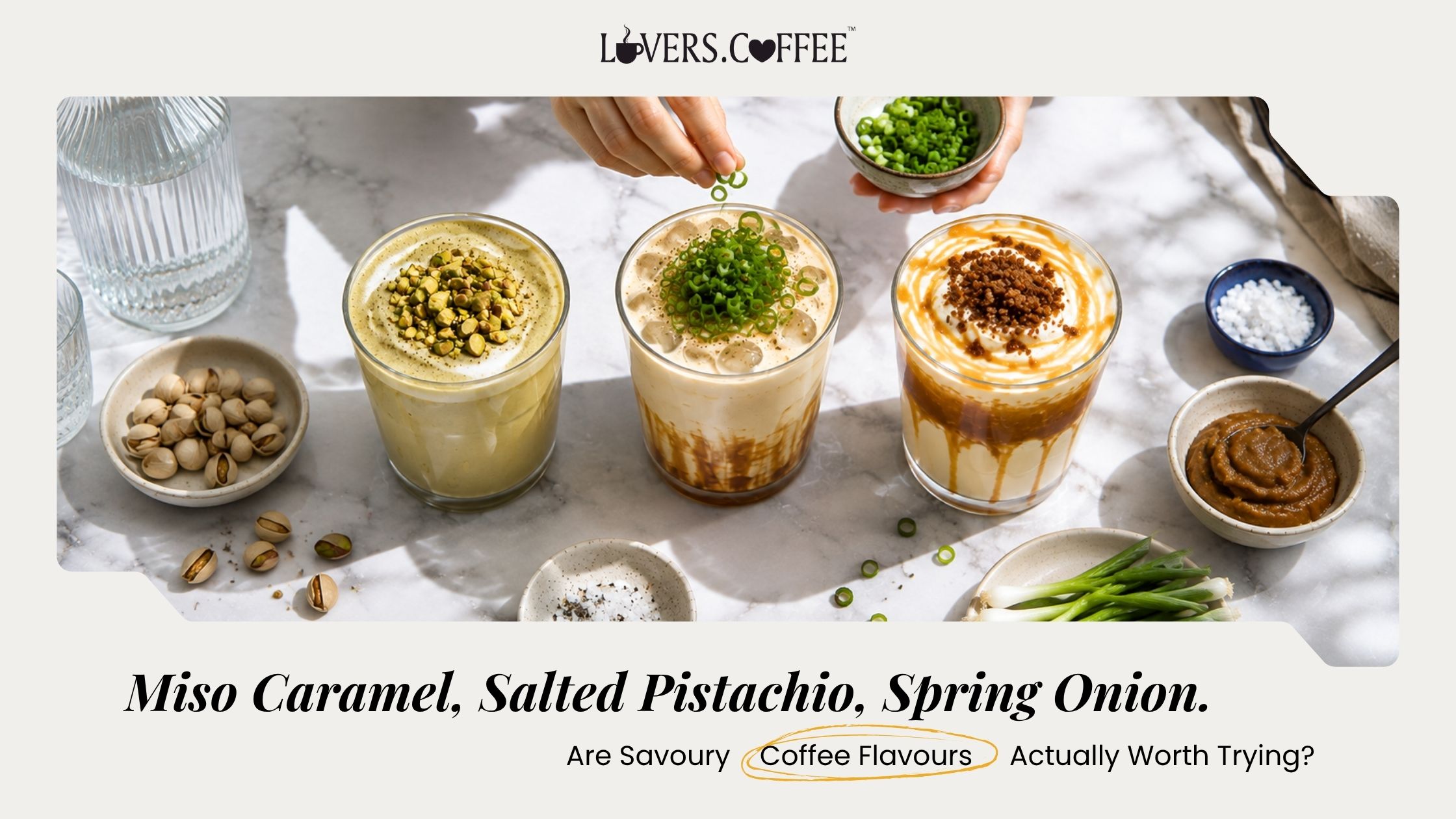 Savoury coffee flavours